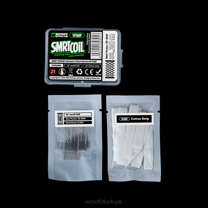 Wotofo Disposable Vape - Wotofo SMRT v8 bebek file-pamuklu set nexmesh turbo 8V64368
