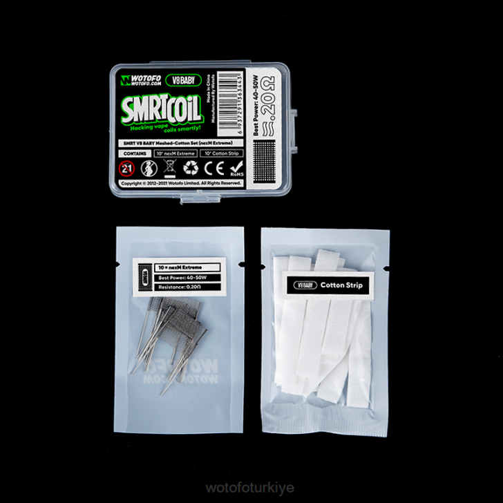 Wotofo Disposable Vape - Wotofo SMRT v8 bebek file-pamuklu set nexmesh turbo 8V64368
