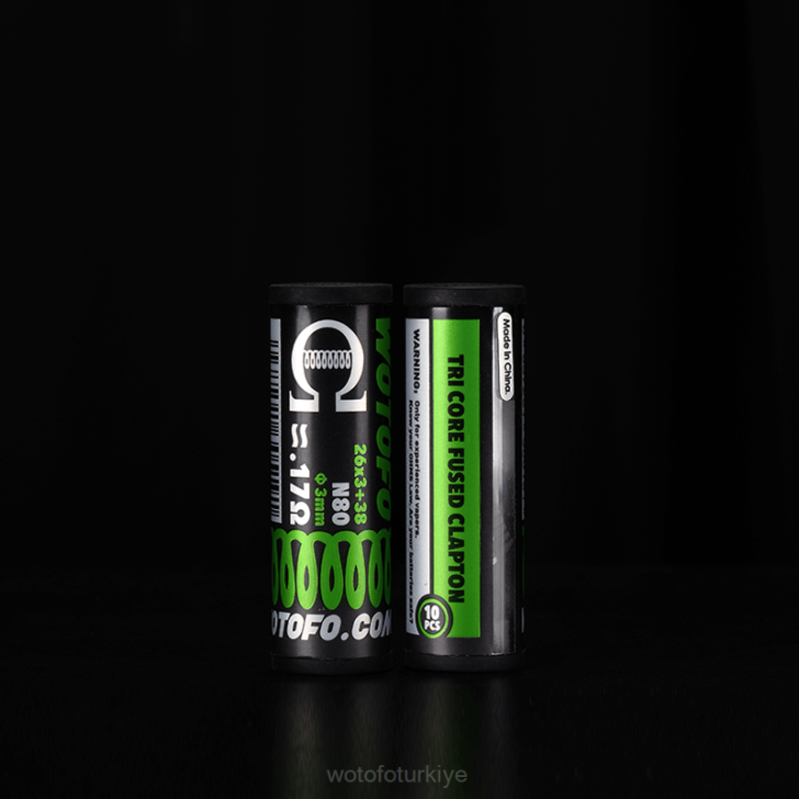 Wotofo Disposable Vape - Wotofo önceden oluşturulmuş bobinler üç çekirdekli sigortalı clapton 10 adet 8V64328