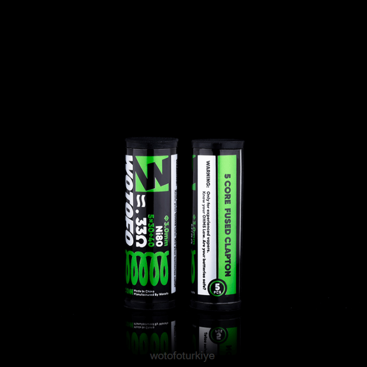 Wotofo Disposable Vape - Wotofo önceden oluşturulmuş bobinler üç çekirdekli sigortalı clapton 10 adet 8V64328