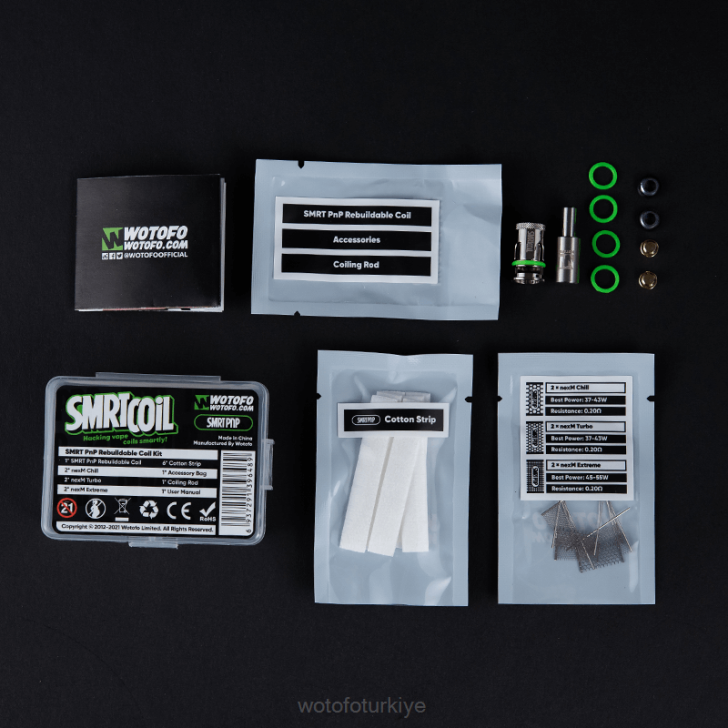 Wotofo Elektronik Sigara - Wotofo SMRT yeniden yapılandırılabilir bobin kiti smrt rpm2 kiti 8V64344