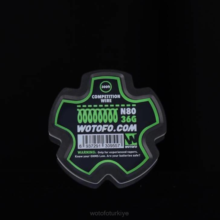 Wotofo Elektronik Sigara - Wotofo önceden oluşturulmuş tel makara ni80 rekabet teli - 36g 300ft 8V64354
