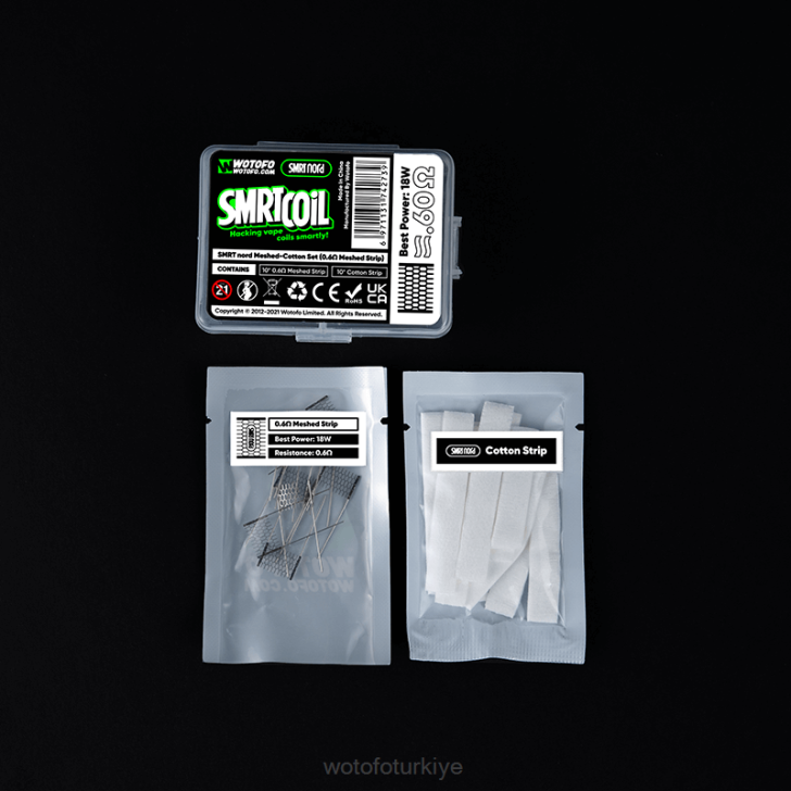 Wotofo Reviews - Wotofo SMRT nord mesh-pamuklu set 0.6ohm ağ+pamuk 8V64350