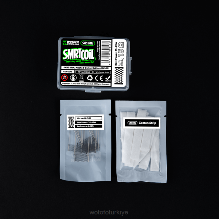 Wotofo Türkiye - Wotofo SMRT rpm2 file-pamuklu takım nexmesh sakin ol 8V64351