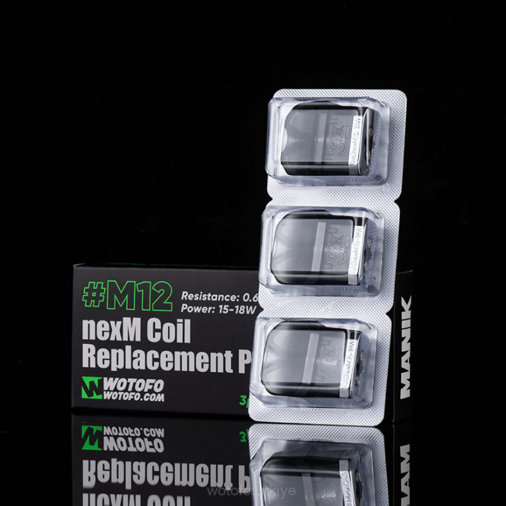 Wotofo Disposable Vape - Wotofo MANIK mini yedek bölme m12 nexmesh bobini yerleşik 3 adet 8V6488